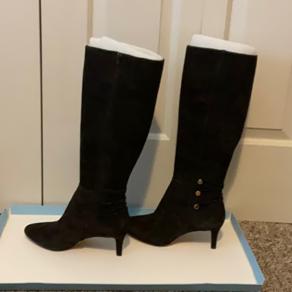 Antonio Melani knee high suede black boots from Dollard’s